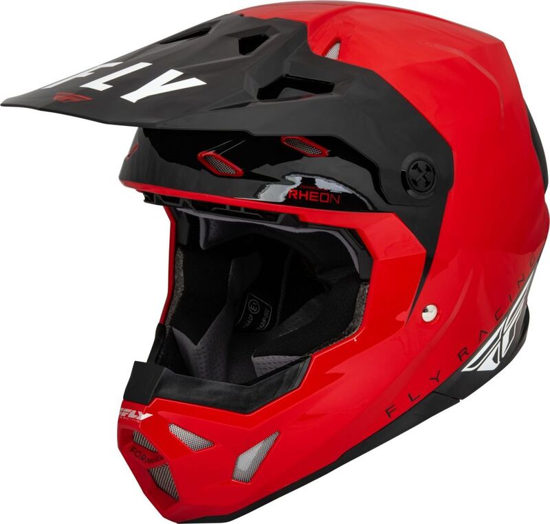 FLY RACING Formula CP Slant Helmet Red/Black/White SM