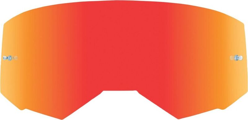 FLY RACING Goggle Single Lens with Post - Red