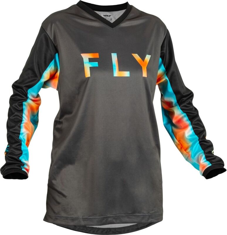 FLY RACING Women'S F-16 Jersey Grey/Pink/Blue Md
