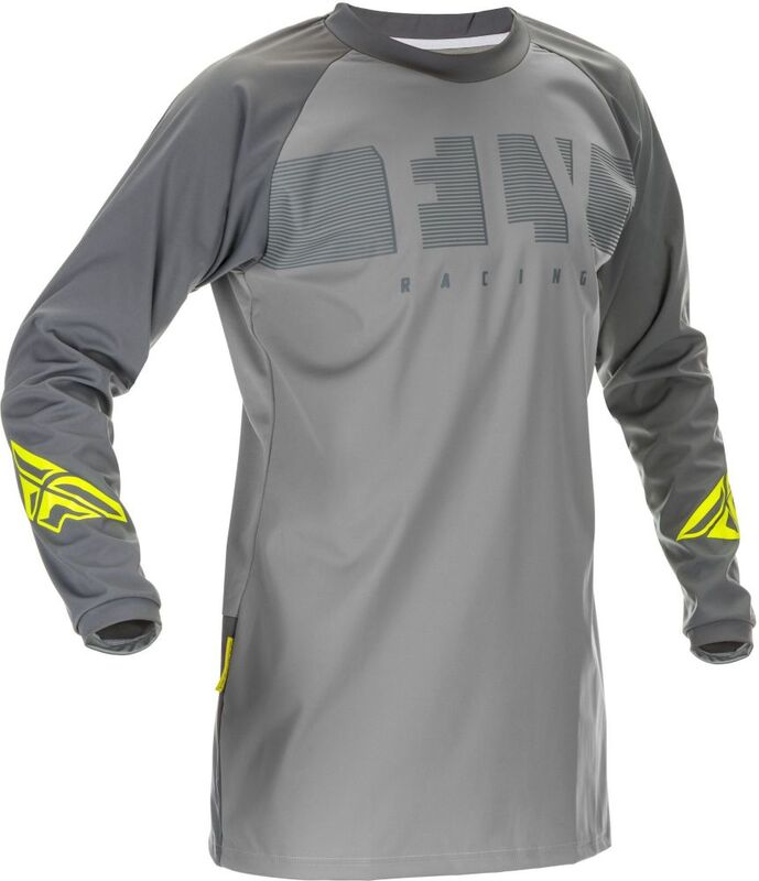 FLY RACING Windproof Jersey Grey/Hi-Vis XL