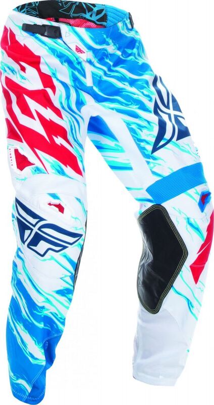 FLY RACING Kinetic Relapse Pants Red/White/Blue Sz 28S
