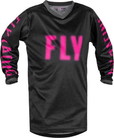 FLY RACING F-16 Youth Jersey - Black/Pink