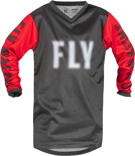 FLY RACING F-16 Youth Jersey - Grey/Red