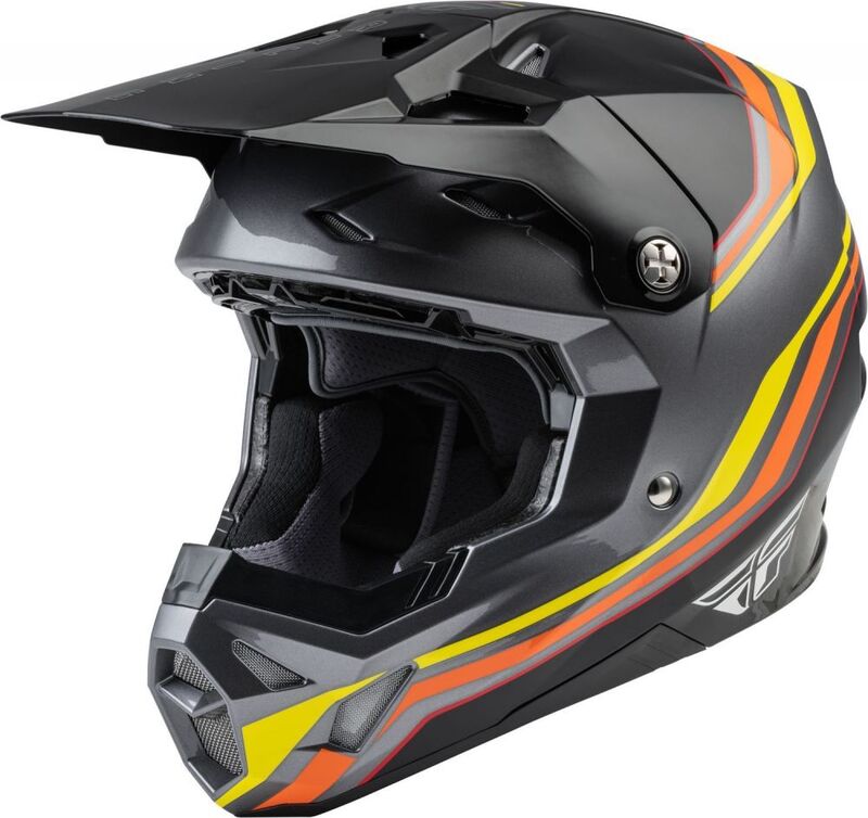 FLY RACING Formula CP S.E. Speeder Helmet Black/Yellow/Red XL