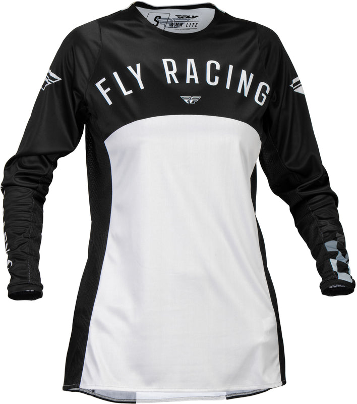 FLY RACING Lite Woman Jersey - Black/Light Grey