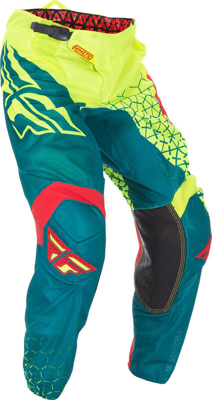 FLY RACING Kinetic Trifecta Mesh Youth Pants - Hi-Vis/Teal