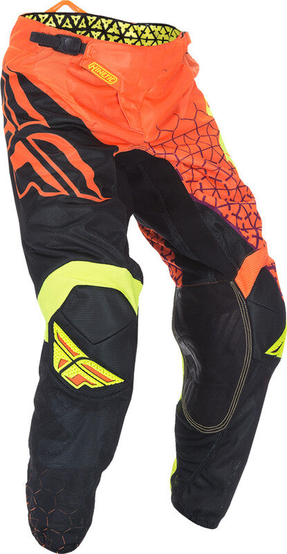 FLY RACING Kinetic Trifecta Mesh Pants - Neon Orange/Black