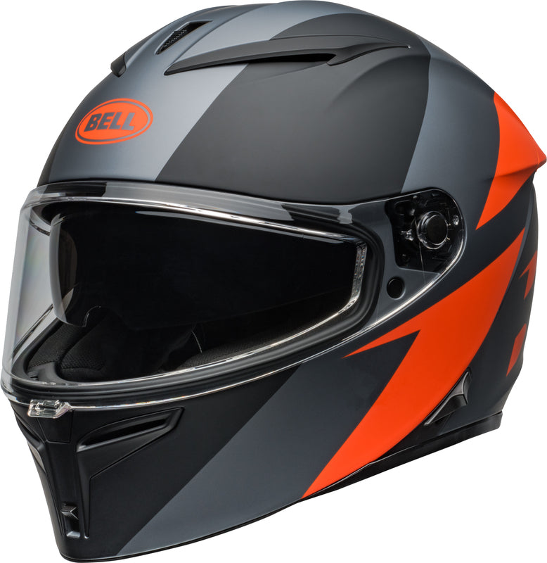 BELL Lithium Helmet - Shear Matte Gray/Orange