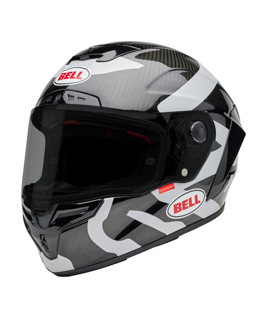 BELL Race Star DLX Helmet - Hello Cousteau Equidae Matte Gloss Black/Gray