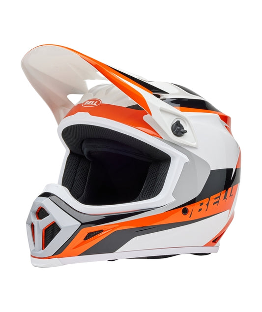 BELL MX-9 Mips Helmet - Rift Gloss Orange/White