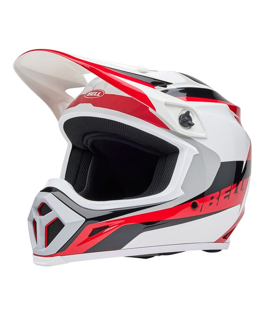 BELL MX-9 Mips Helmet - Rift Gloss Red/White