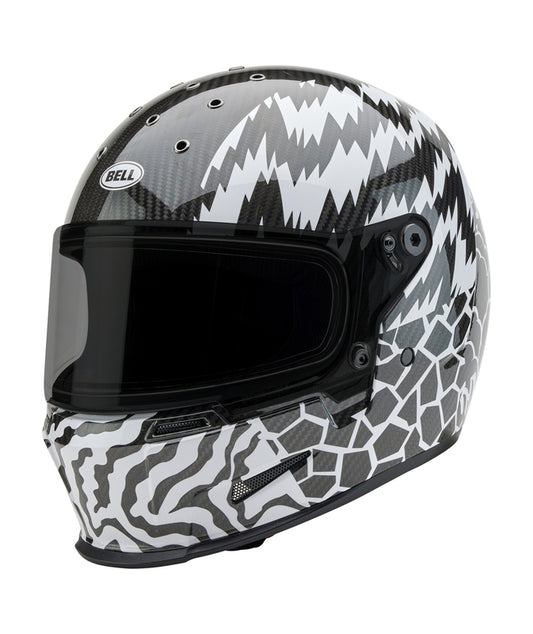 BELL Eliminator Carbon Helmet - Deathspray Gloss Black/White/Black