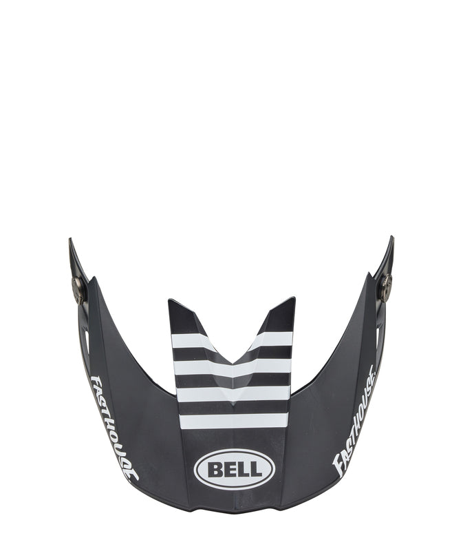 BELL Moto-10 Peak - Fasthouse Raven Matte Black/White