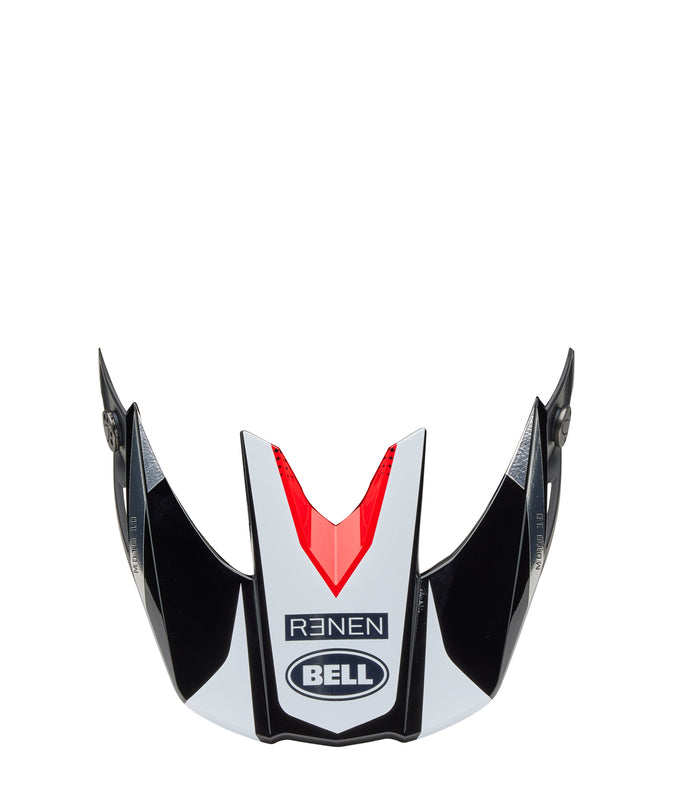 BELL Moto-10 Peak - Renen Raycon Matte Gloss Black/White