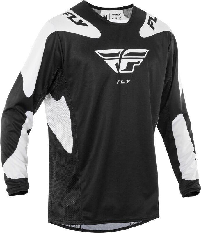 FLY RACING Kinetic SYM Jersey - Black/White