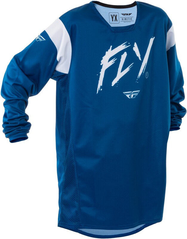 FLY RACING Kinetic Stoke Youth Jersey - Navy/White
