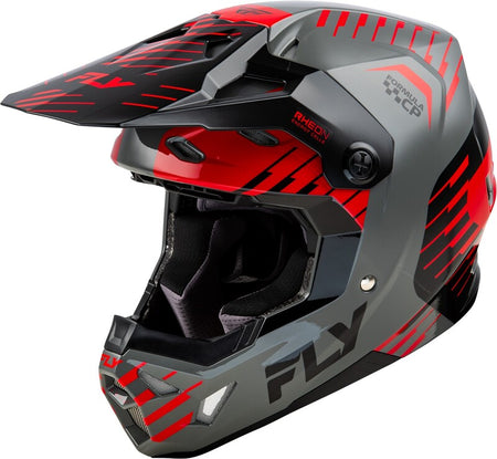 FLY RACING Formula CP Slice Helmet - Grey/Red/Black