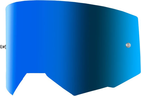 FLY RACING Goggle Single Lens with Post - Sky Blue Mirror/Smoke
