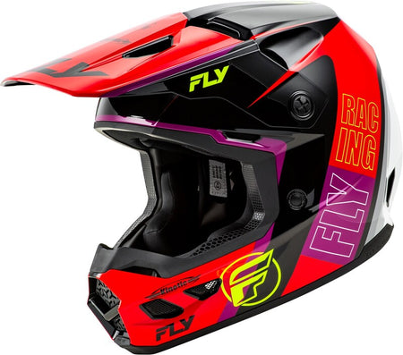 FLY RACING Kinetic Rally Helmet - Red/Black/White