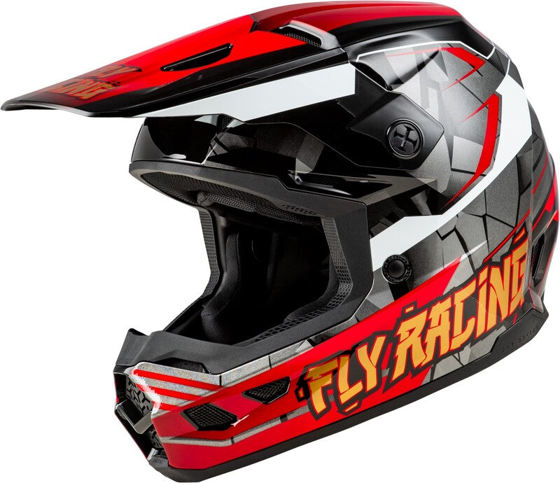FLY RACING Kinetic Scorched Youth Helmet - Red/Black/White