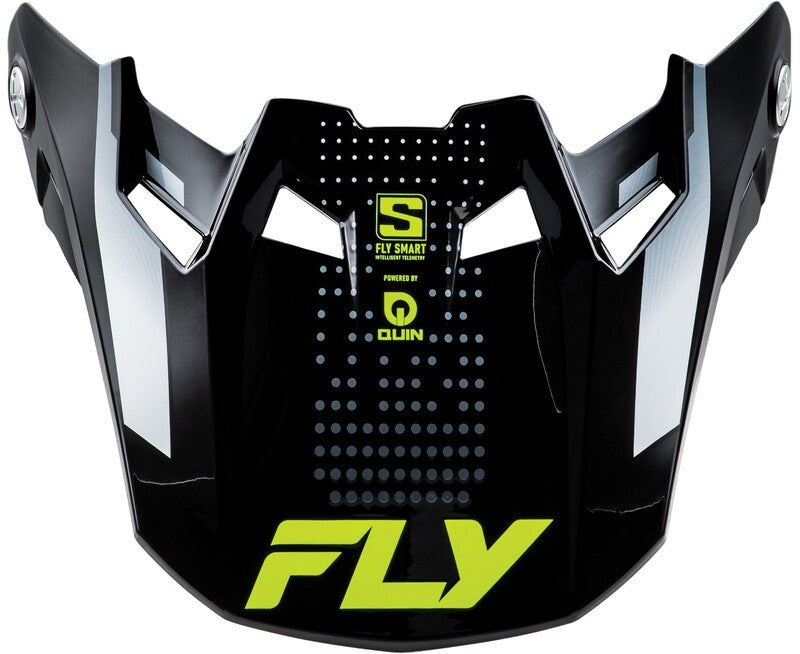 FLY RACING Formula S Carbon Protocol Peak - Black Carbon/Grey/Hi-Vis