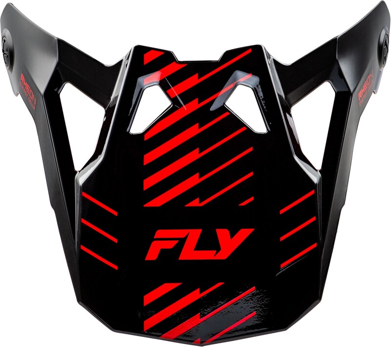 FLY RACING Formula CP Slice Peak - Grey/Red/Black