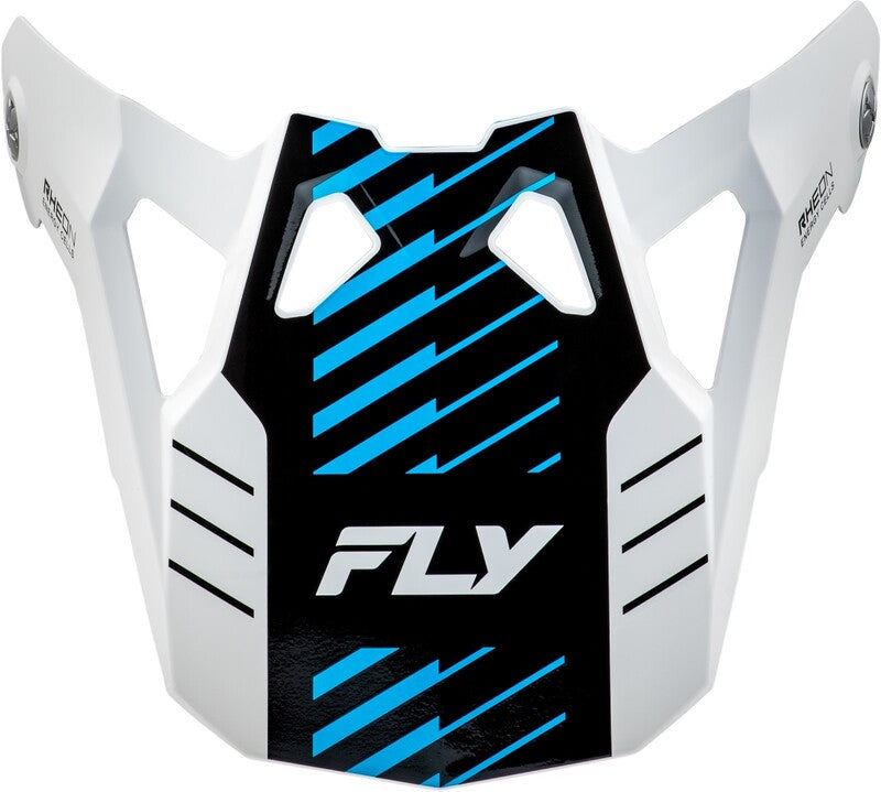FLY RACING Formula CP Slice Peak - White/Red/Cyan