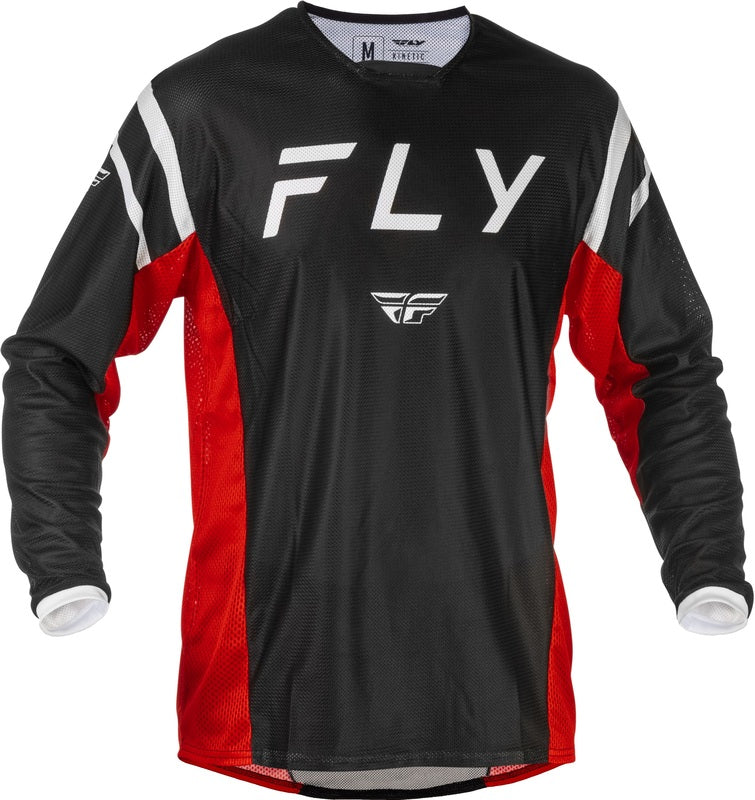 FLY RACING Kinetic Mesh Jersey - Black/Red