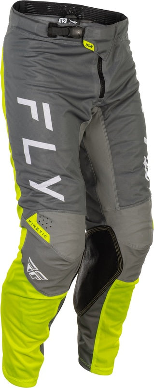 FLY RACING Kinetic Mesh Pants - Grey/Yellow