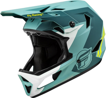 FLY RACING Rayce Bicycle Helmet - Matte Blue Stone/Hi-Vis