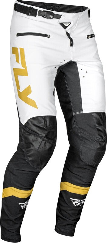 FLY RACING Rayce Bicycle Youth Pants - White/Black/Gold