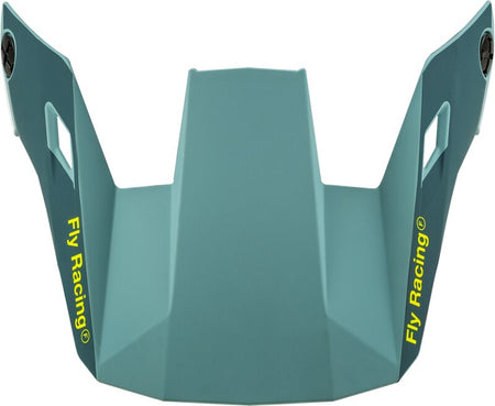 FLY RACING Rayce Bicycle Peak - Matte Blue Stone/Hi-Vis