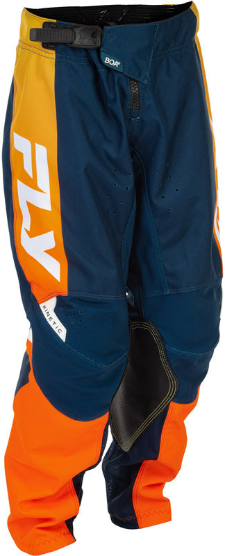 FLY RACING Kinetic Youth Pants - Navy/Orange