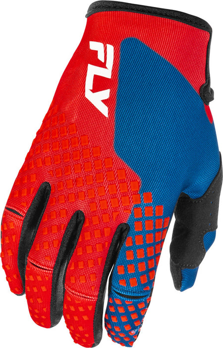 FLY RACING Kinetic Youth Gloves - Grey/Red/Purple/Black
