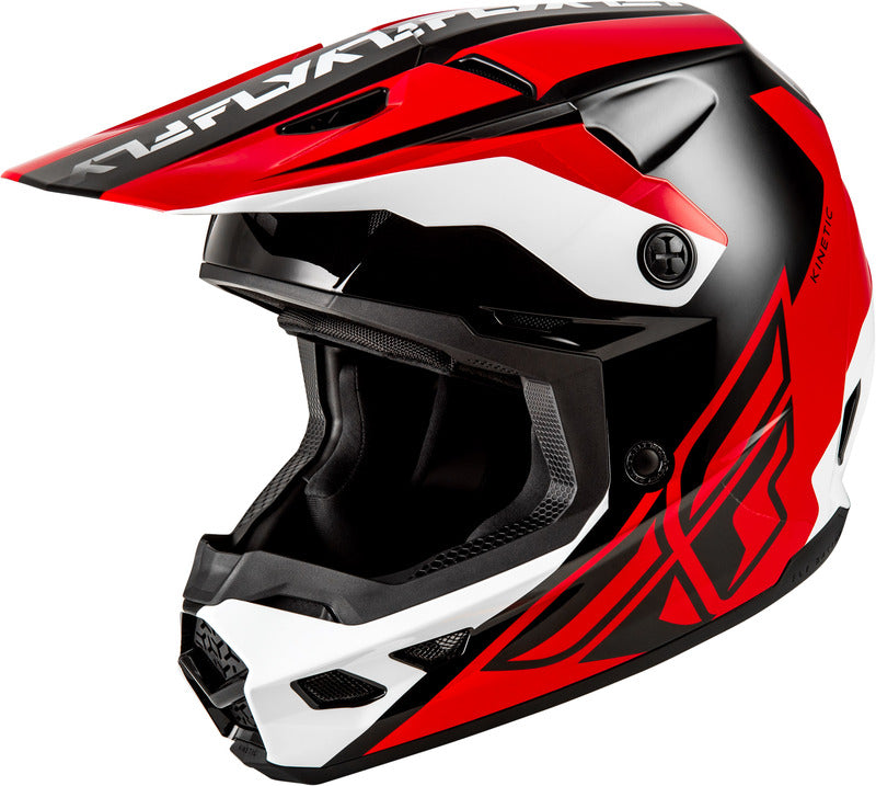 FLY RACING Kinetic Crest Helmet - Red/Black/White