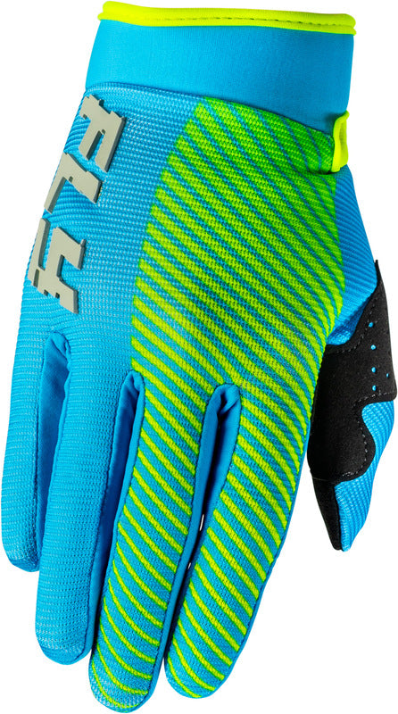 FLY RACING F-16 Youth Gloves - Blue/Hi-Vis