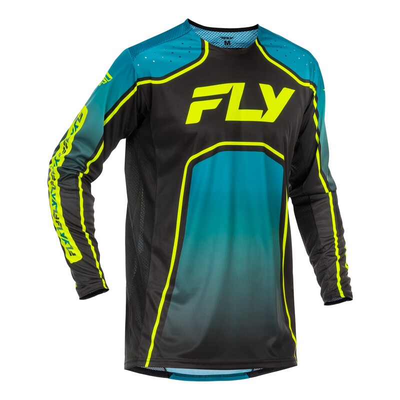 FLY RACING Rayce MTB Youth Jersey - Teal/Black/Lime