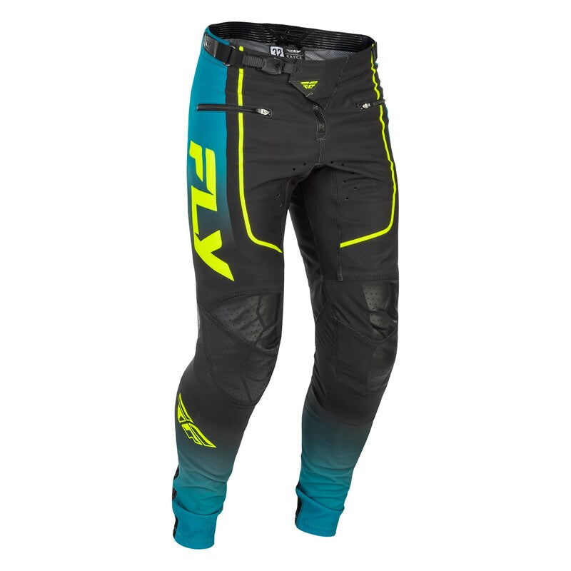 FLY RACING Rayce Youth MTB Pants - Teal/Black/Lime