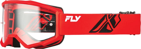 FLY RACING Focus Goggle Red/Black - Clear Lens