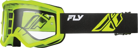 FLY RACING Focus Goggle Black/Hi-Vis - Clear Lens