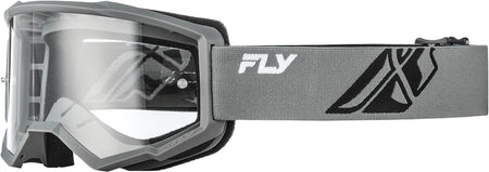 FLY RACING Focus Goggle Grey/Black - Clear Lens