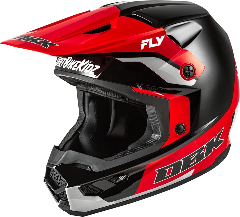 FLY RACING Kinetic Special Edition DBK Helmet - Black/Red/Grey