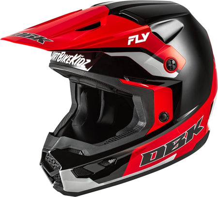 FLY RACING Kinetic Special Edition DBK Helmet - Black/Red/Grey