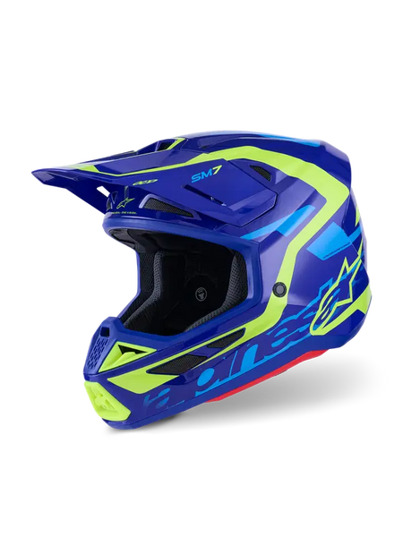 Helm SM7 DEED Blauw/Geel