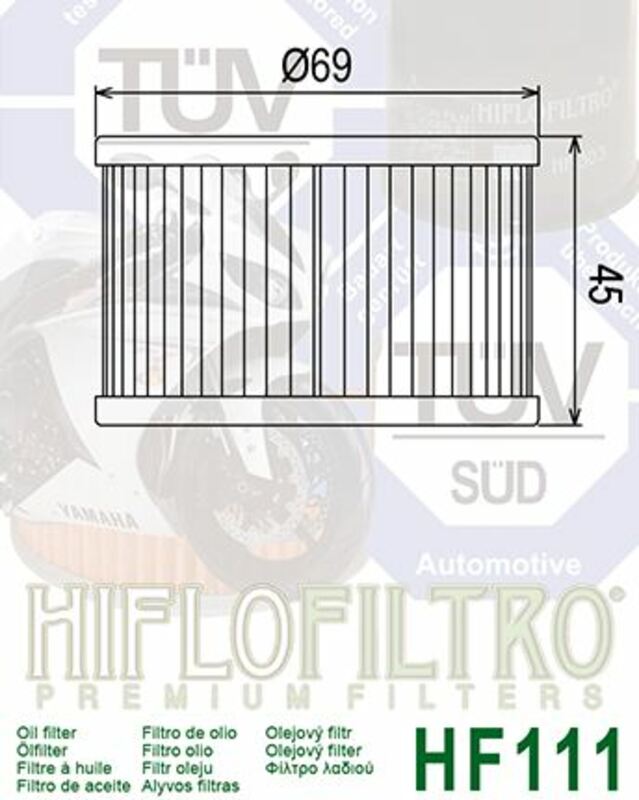 HIFLOFILTRO Oil Filter - HF111 Honda
