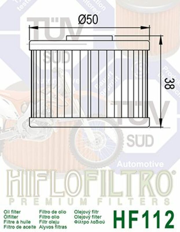 HIFLOFILTRO Oil Filter - HF112