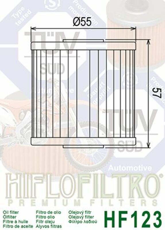 HIFLOFILTRO Oil Filter - HF123