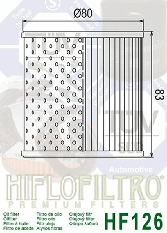 HIFLOFILTRO Oil Filter - HF126