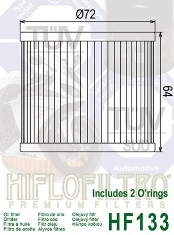 HIFLOFILTRO Oil Filter - HF133