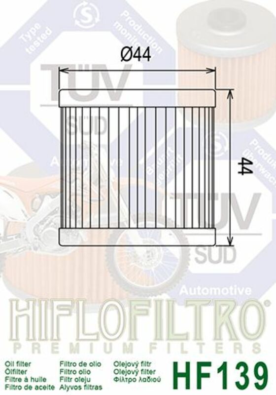 HIFLOFILTRO Oil Filter - HF139